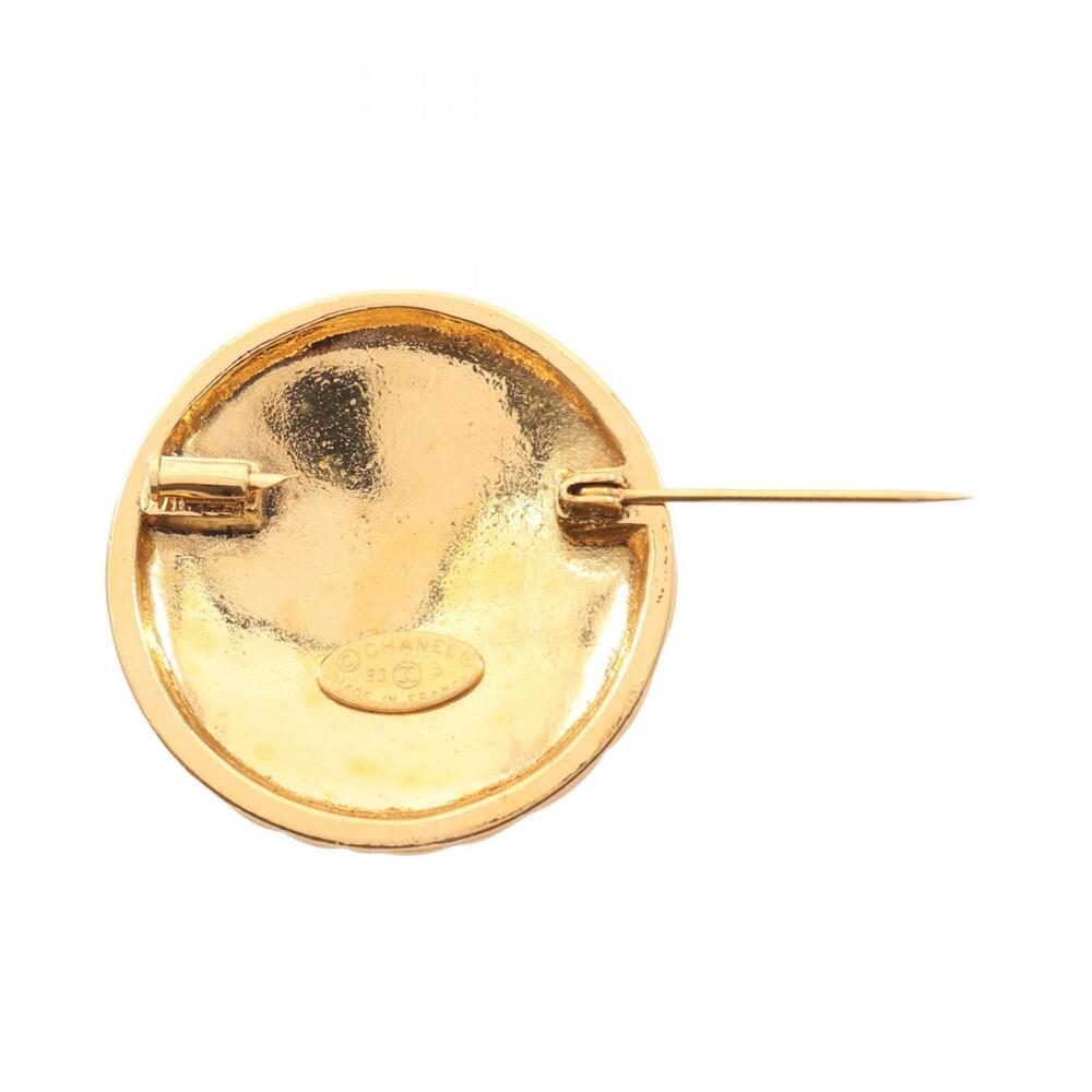 CHANEL Authentic Gold Logo Brooch - Picture 2 of 6